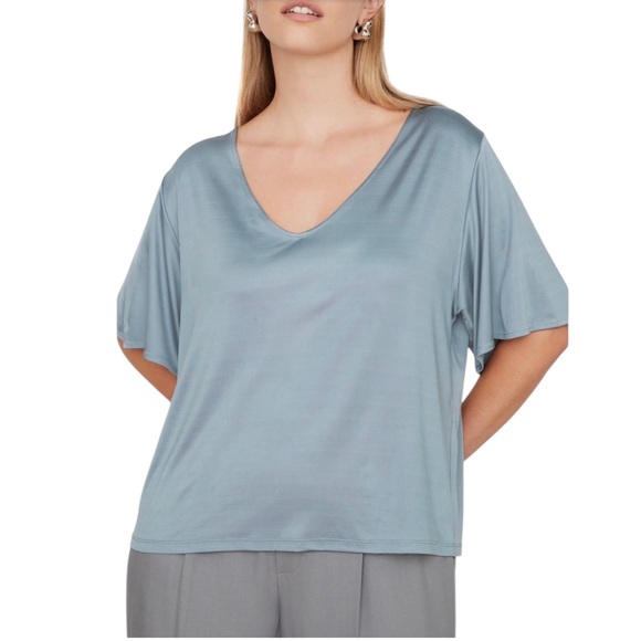 Vince Silky V Neck Top